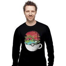 Load image into Gallery viewer, Shirts Long Sleeve Shirts, Unisex / Small / Black Cup Of Grass
