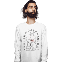 Load image into Gallery viewer, Shirts Long Sleeve Shirts, Unisex / Small / White Killer Rabbit of Caerbannog