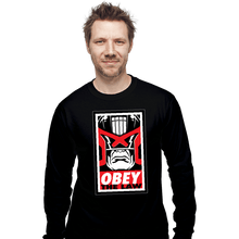 Load image into Gallery viewer, Daily_Deal_Shirts Long Sleeve Shirts, Unisex / Small / Black Obey The Law