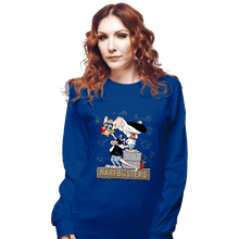 Load image into Gallery viewer, Daily_Deal_Shirts Long Sleeve Shirts, Unisex / Small / Royal Blue Narf Busters