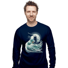 Load image into Gallery viewer, Shirts Long Sleeve Shirts, Unisex / Small / Navy The Wave Of Atlantis