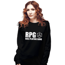 Load image into Gallery viewer, Shirts Long Sleeve Shirts, Unisex / Small / Black Role Playing Gang