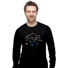 Load image into Gallery viewer, Daily_Deal_Shirts Long Sleeve Shirts, Unisex / Small / Black Neon DND Cat

