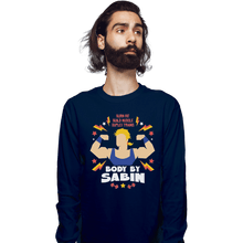 Load image into Gallery viewer, Shirts Long Sleeve Shirts, Unisex / Small / Navy Body By Sabin