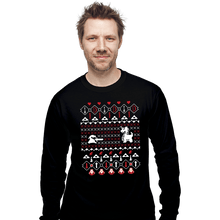 Load image into Gallery viewer, Shirts Long Sleeve Shirts, Unisex / Small / Black It's Dangerous To Go Alone At Christmas