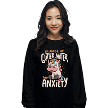 Load image into Gallery viewer, Daily_Deal_Shirts Long Sleeve Shirts, Unisex / Small / Black I'm Made Of Glitter, Water, And Anxiety