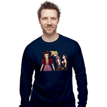 Load image into Gallery viewer, Shirts Long Sleeve Shirts, Unisex / Small / Navy Distracted Cloud