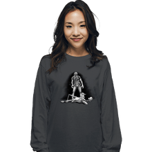 Load image into Gallery viewer, Shirts Long Sleeve Shirts, Unisex / Small / Charcoal Droid Knockout