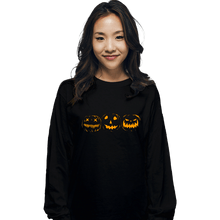 Load image into Gallery viewer, Shirts Long Sleeve Shirts, Unisex / Small / Black Jack O Lanterns