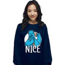 Load image into Gallery viewer, Shirts Long Sleeve Shirts, Unisex / Small / Navy Kevin Monster