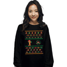 Load image into Gallery viewer, Shirts Long Sleeve Shirts, Unisex / Small / Black We Wish You A Metroid Christmas