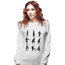 Load image into Gallery viewer, Shirts Long Sleeve Shirts, Unisex / Small / White Silly Walk