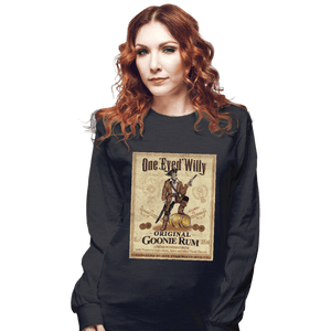 Daily_Deal_Shirts Long Sleeve Shirts, Unisex / Small / Dark Heather One Eyed Willy Rum