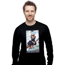 Load image into Gallery viewer, Daily_Deal_Shirts Long Sleeve Shirts, Unisex / Small / Black Tarot Ghibli The Magician