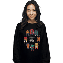 Load image into Gallery viewer, Shirts Long Sleeve Shirts, Unisex / Small / Black Choose Your Anime Outfit