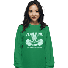 Load image into Gallery viewer, Shirts Long Sleeve Shirts, Unisex / Small / Irish Green Clan Clan Gym