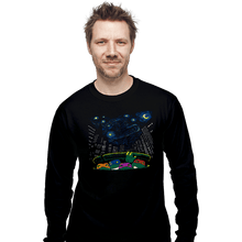 Load image into Gallery viewer, Daily_Deal_Shirts Long Sleeve Shirts, Unisex / Small / Black Starry City Night