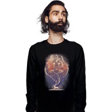 Load image into Gallery viewer, Shirts Long Sleeve Shirts, Unisex / Small / Black Starry Lost King