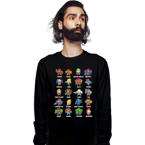 Daily_Deal_Shirts Long Sleeve Shirts, Unisex / Small / Black The Many Suits Of Samus