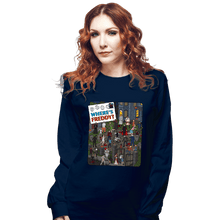 Load image into Gallery viewer, Daily_Deal_Shirts Long Sleeve Shirts, Unisex / Small / Navy Where's Freddy