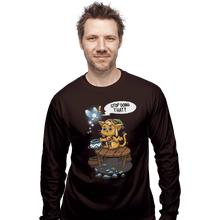 Load image into Gallery viewer, Shirts Long Sleeve Shirts, Unisex / Small / Dark Chocolate Linkitty