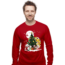 Load image into Gallery viewer, Secret_Shirts Long Sleeve Shirts, Unisex / Small / Red Super Christmas!
