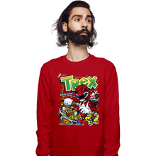 Load image into Gallery viewer, Daily_Deal_Shirts Long Sleeve Shirts, Unisex / Small / Red T-Rex Cereal
