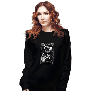 Daily_Deal_Shirts Long Sleeve Shirts, Unisex / Small / Black The Reader