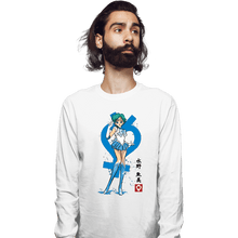 Load image into Gallery viewer, Secret_Shirts Long Sleeve Shirts, Unisex / Small / White Mercury Sumi-e