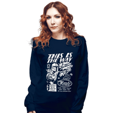 Load image into Gallery viewer, Daily_Deal_Shirts Long Sleeve Shirts, Unisex / Small / Navy Mando Space Lines