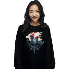 Load image into Gallery viewer, Shirts Long Sleeve Shirts, Unisex / Small / Black Gunblades and Angels