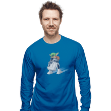 Load image into Gallery viewer, Shirts Long Sleeve Shirts, Unisex / Small / Sapphire Droid Squee