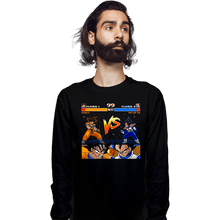 Load image into Gallery viewer, Shirts Long Sleeve Shirts, Unisex / Small / Black Goku VS Vegeta