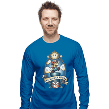 Load image into Gallery viewer, Shirts Long Sleeve Shirts, Unisex / Small / Sapphire Super Old School Gamer