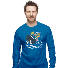Load image into Gallery viewer, Shirts Long Sleeve Shirts, Unisex / Small / Sapphire Bullet Chill Summer
