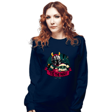 Load image into Gallery viewer, Daily_Deal_Shirts Long Sleeve Shirts, Unisex / Small / Navy Tis The Way