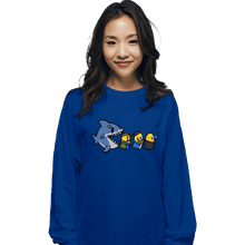 Load image into Gallery viewer, Daily_Deal_Shirts Long Sleeve Shirts, Unisex / Small / Royal Blue Jawsman
