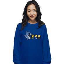 Load image into Gallery viewer, Daily_Deal_Shirts Long Sleeve Shirts, Unisex / Small / Royal Blue Jawsman