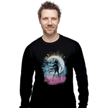 Load image into Gallery viewer, Shirts Long Sleeve Shirts, Unisex / Small / Black Moon Storm