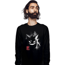 Load image into Gallery viewer, Shirts Long Sleeve Shirts, Unisex / Small / Black Gengar Ink