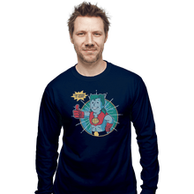 Load image into Gallery viewer, Shirts Long Sleeve Shirts, Unisex / Small / Navy Planet Boy