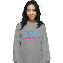 Load image into Gallery viewer, Shirts Long Sleeve Shirts, Unisex / Small / Sports Grey Visit Twin Peaks
