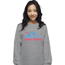 Load image into Gallery viewer, Shirts Long Sleeve Shirts, Unisex / Small / Sports Grey Visit Twin Peaks