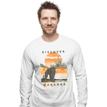 Load image into Gallery viewer, Shirts Long Sleeve Shirts, Unisex / Small / White Visit Wakanda
