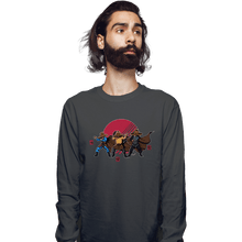 Load image into Gallery viewer, Daily_Deal_Shirts Long Sleeve Shirts, Unisex / Small / Charcoal Straw Hats, Magic, And Kung Fu
