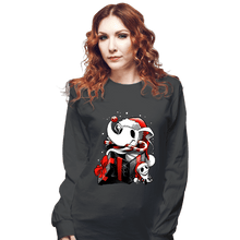 Load image into Gallery viewer, Daily_Deal_Shirts Long Sleeve Shirts, Unisex / Small / Charcoal Christmas Ghost Dog