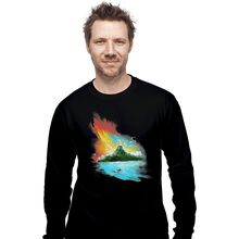 Load image into Gallery viewer, Shirts Long Sleeve Shirts, Unisex / Small / Black Sunset On Koholint