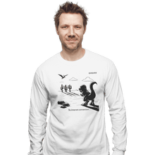 Load image into Gallery viewer, Shirts Long Sleeve Shirts, Unisex / Small / White T-Rex Run