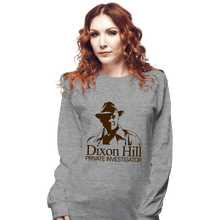 Load image into Gallery viewer, Daily_Deal_Shirts Long Sleeve Shirts, Unisex / Small / Sports Grey Dixon Hill Private Investigator