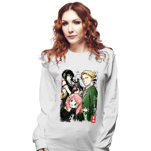 Daily_Deal_Shirts Long Sleeve Shirts, Unisex / Small / White Forger Family Watercolor